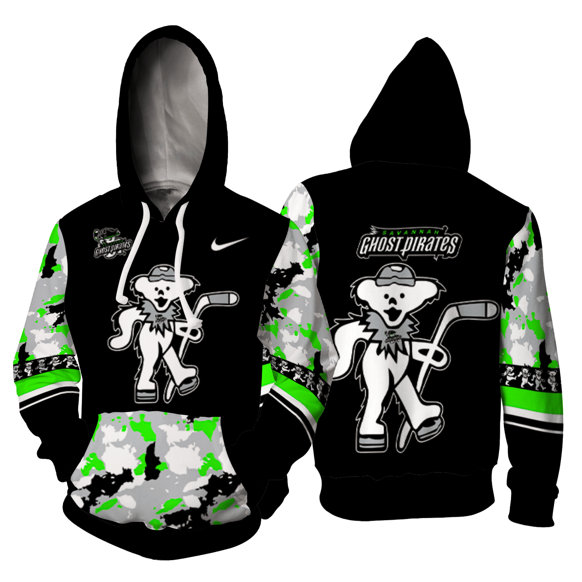 Savannah Ghost Pirates Grateful Dead Night For Fans New Edition Hoodie – Zip Hoodie 3D Aop Shirt