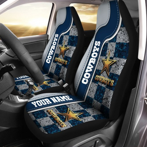 Dallas Cowboys Personalized Car Seat Cover Set CSC725