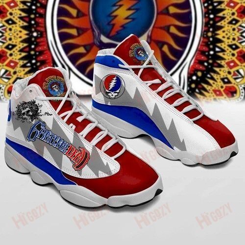 Shop24H Deadheads Grateful Dead Personalized Tennis Air Jordan 13 Sneaker For Fan Shoes Sport Sneakers Jd13 Sneakers Personalized Shoes Design