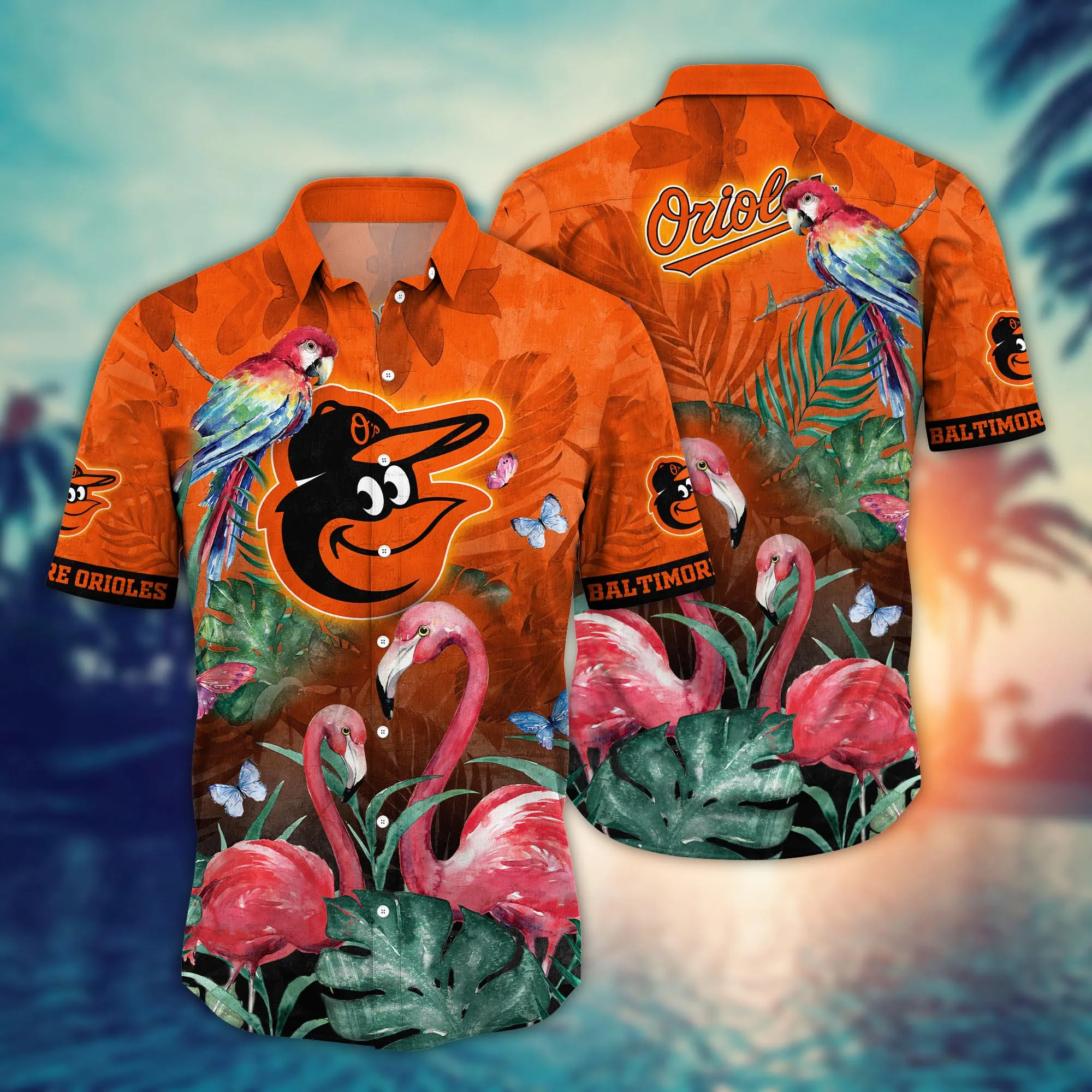 Baltimore Orioles Mlb Hawaiian Shirt Warm Breezes Aloha Shirt