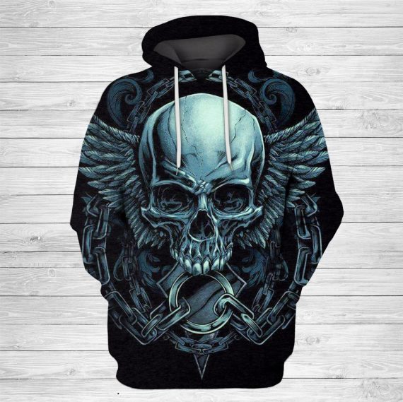 Skull Gift 3D Green Skull Angel Wing &hellip;