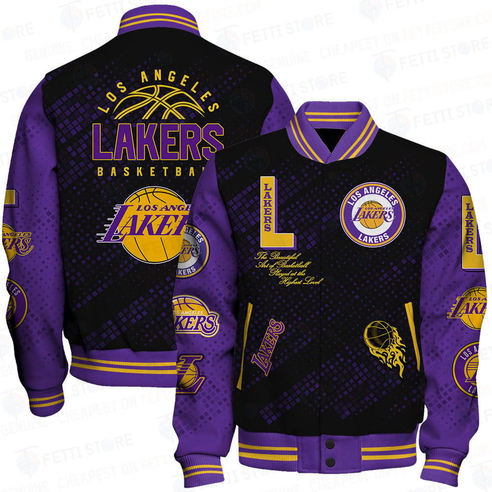 Los Angeles Lakers National Basketball Association Varsity Jacket SH Ver 03