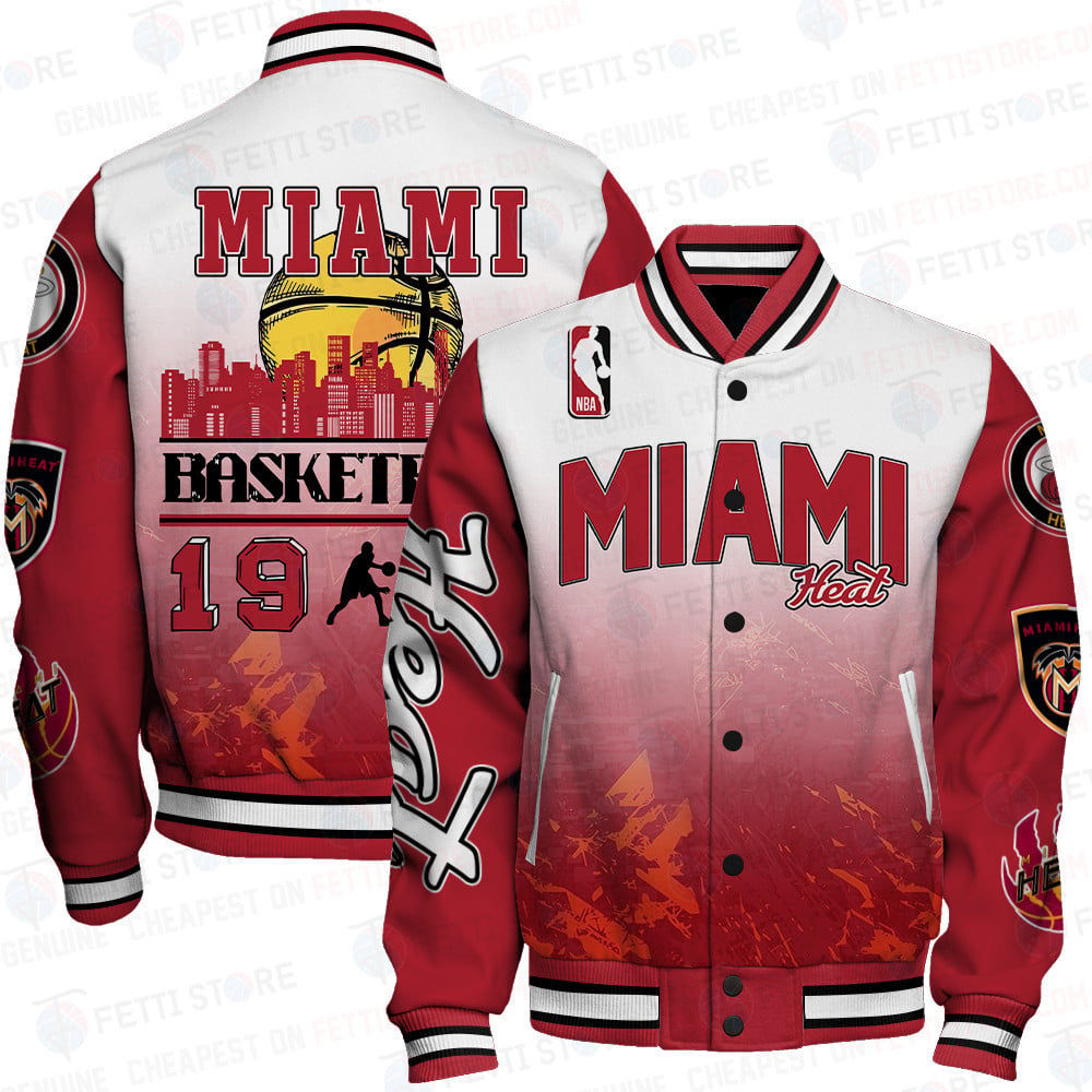 Miami Heat National Basketball Association AOP Varsity Jacket STM Ver 10