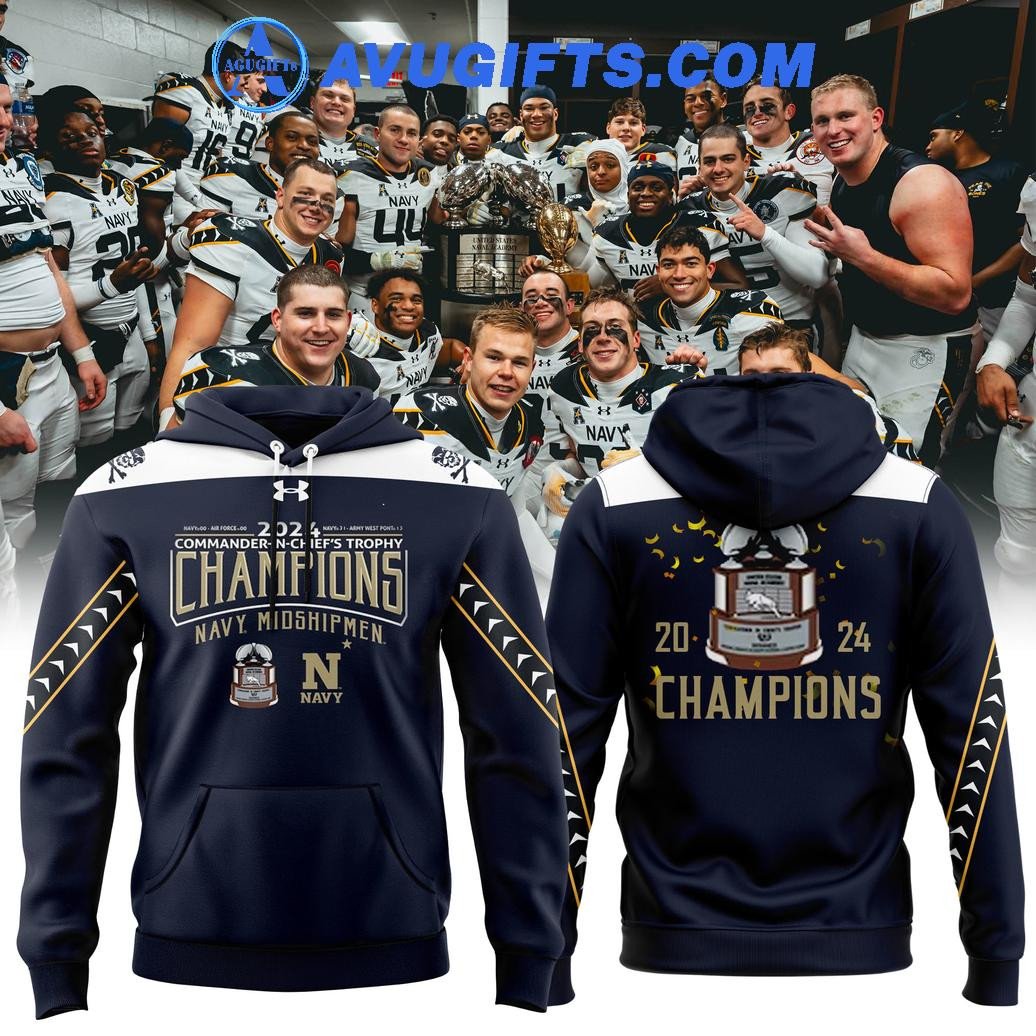 Navy Midshipmen Football 2024 Champions Cic Limited Edition For Fan Hoodie – Zip Hoodie 3D Aop Shirt