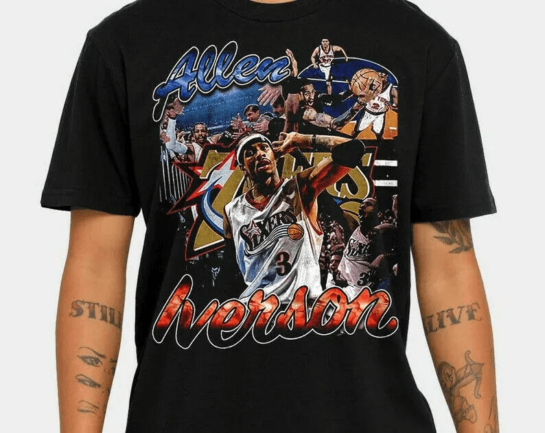 Philadelphia 76Ers T Shirt Vintage Allen Iverson The Answer Funny Gift Fan