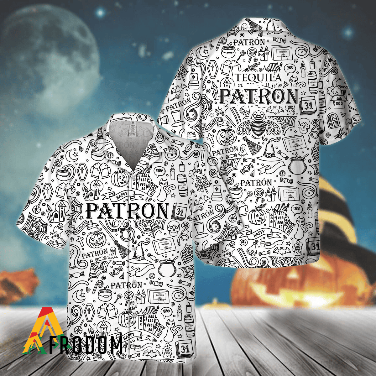 Doodle Art Tequila Patron Hawaiian Shirt