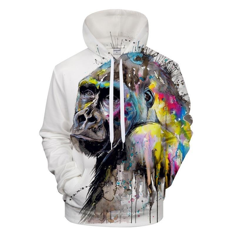 Colorful Gorilla Hoodie