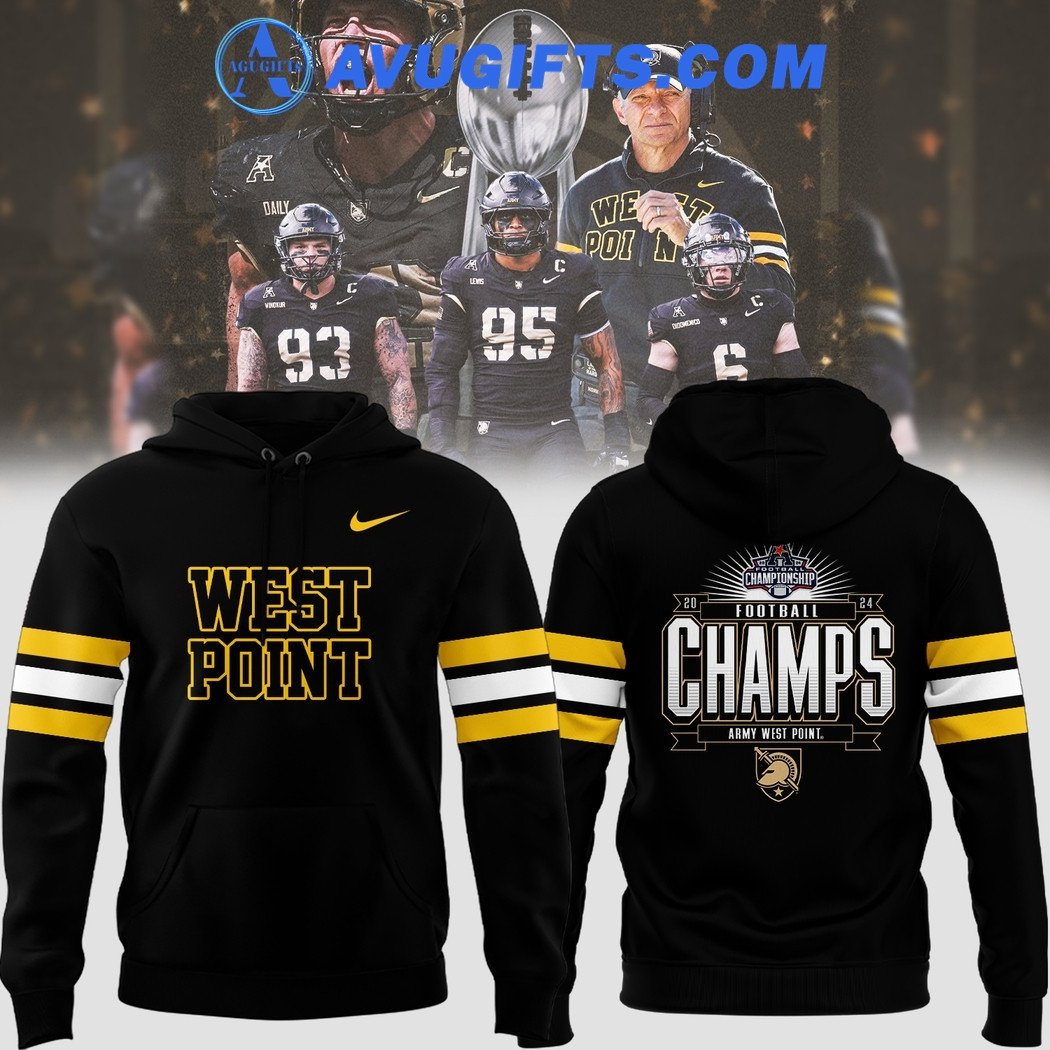 West Point X Coach Jeff Monken 2024 Aac Football Conference Champions Limited Edition Hoodie – Zip Hoodie 3D Aop Shirt