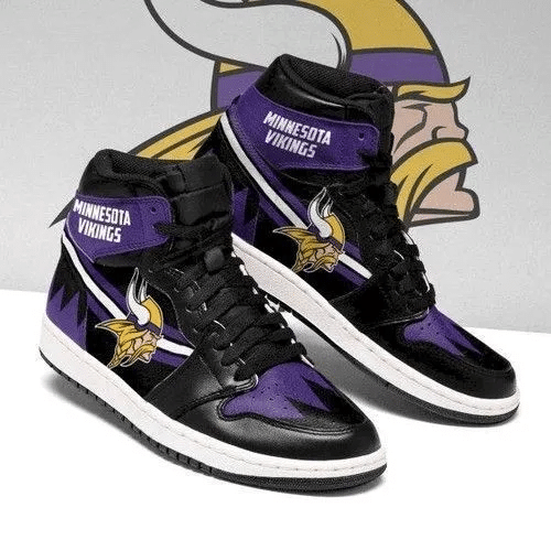 Minnesota Vikings Football Air Jordan Sneakers Team Custom Shoes - Designed by Realtorgift Fashion