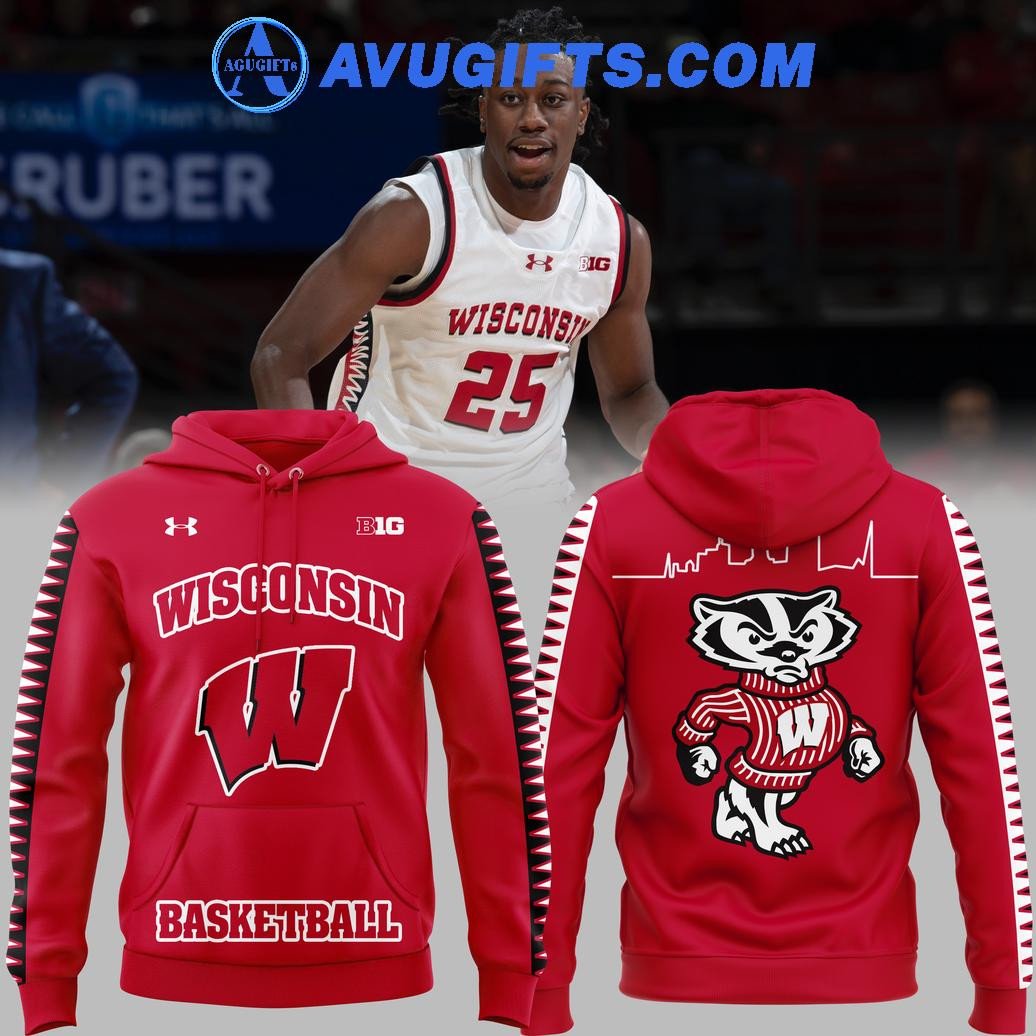 Wisconsin Basketball 2024 Limited Edition Red Hoodie – Zip Hoodie 3D Aop Shirt