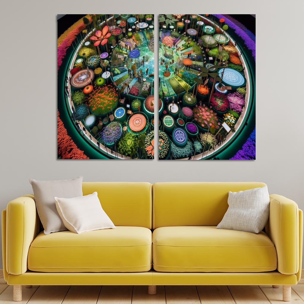 Seeds Of Change Growing A Sustainable Future 2 Piece Hd Canvas Wall Art -Home Decor