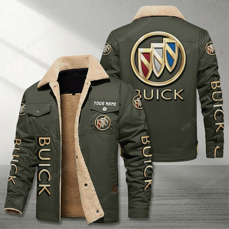 Buick Green Custom Name Stand Collar Jacket