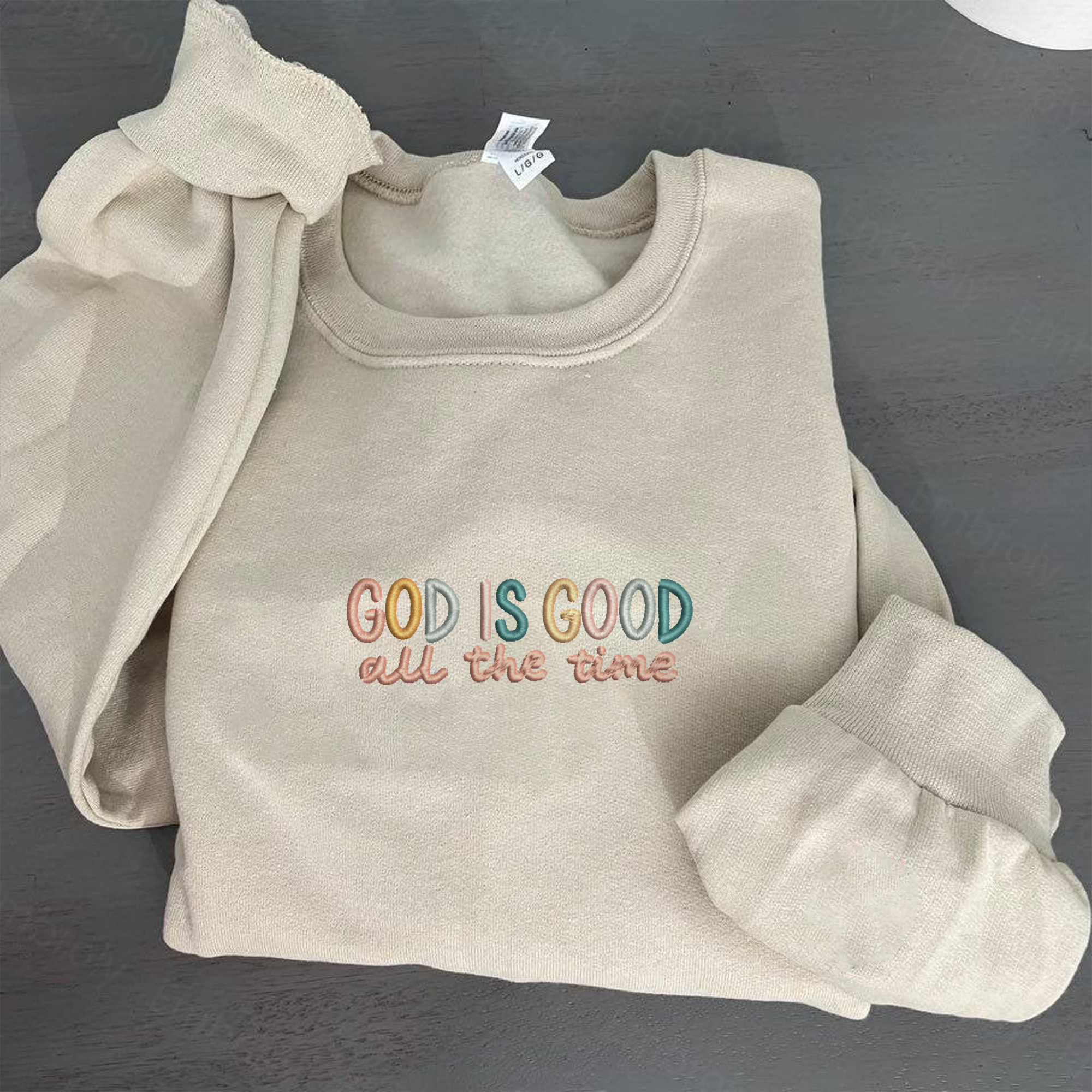 Jesus Embroidered Sweatshirt 2D Crewneck Sweatshirt All Over Print Sweatshirt For Women Sweatshirt For Men Sws5722