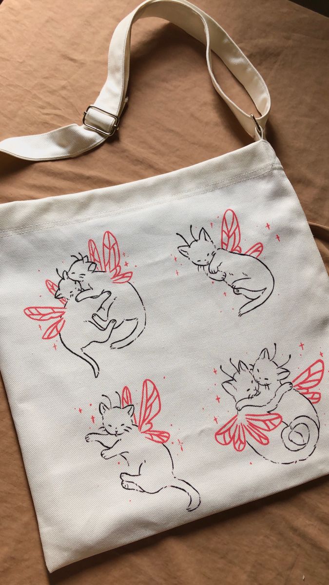 Tote bag Gatos hadas  pintada a mano, Best Tote Bags Ideas, Cute Tote Bags Ideas, Tote Bag Design Ideas, Girls Tote Bag, Best Canvas Tote Bags Ideas