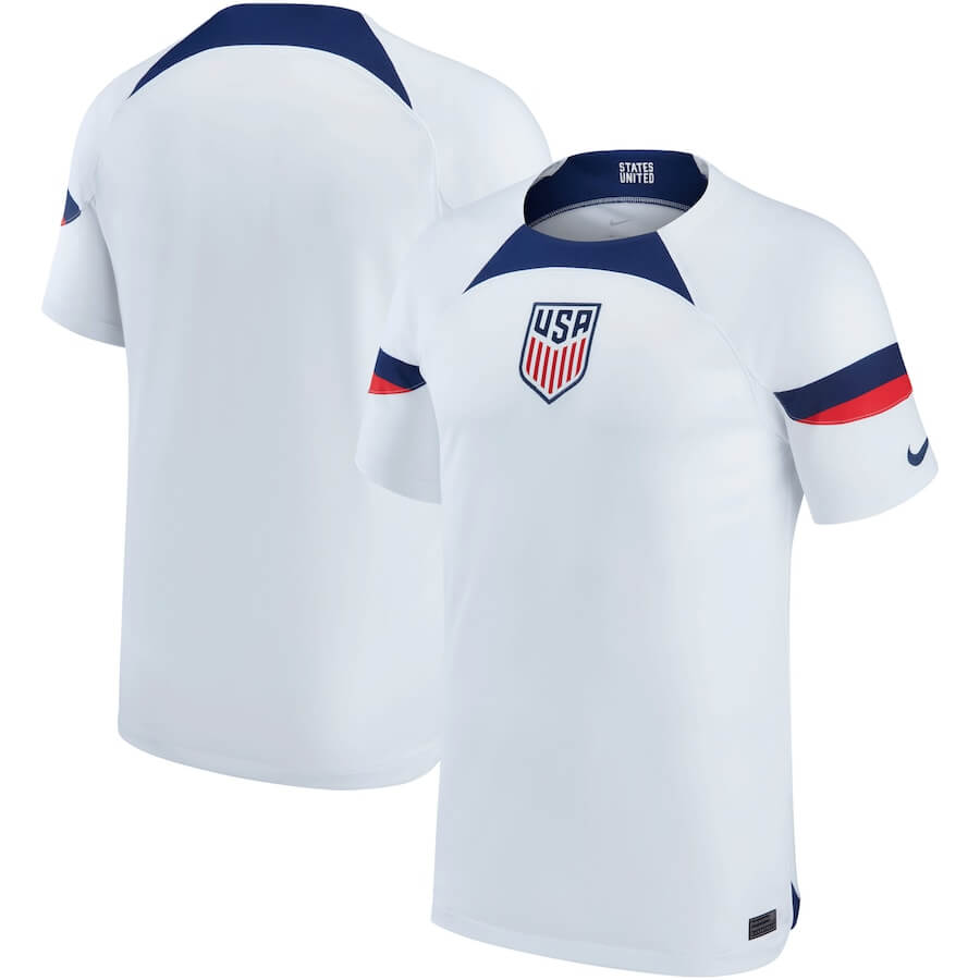 Usa National Team Home Stadium Shirt 2022  Customized Jersey Unisex White