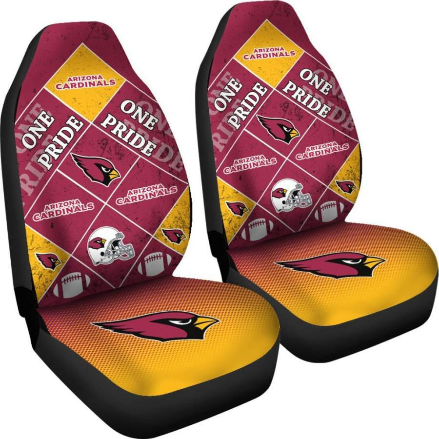 Colorful Pride Flag Arizona Cardinals Car Seat Covers CSC4059