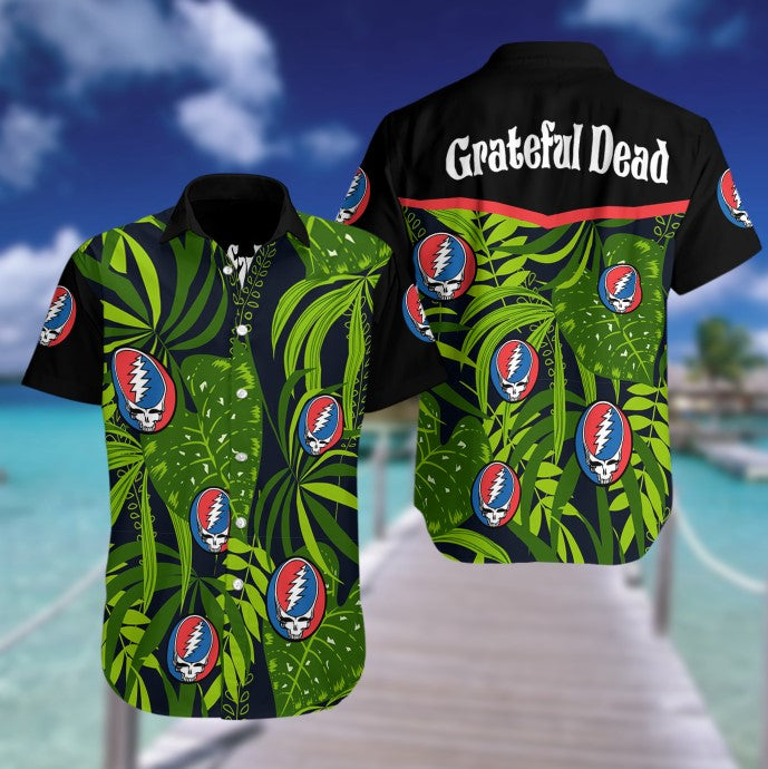 Grateful Dead Halloween costume  Hawaiian Beach Shirt, Hawaiian Shirts For Men Women, Custom Hawaiian Shirts