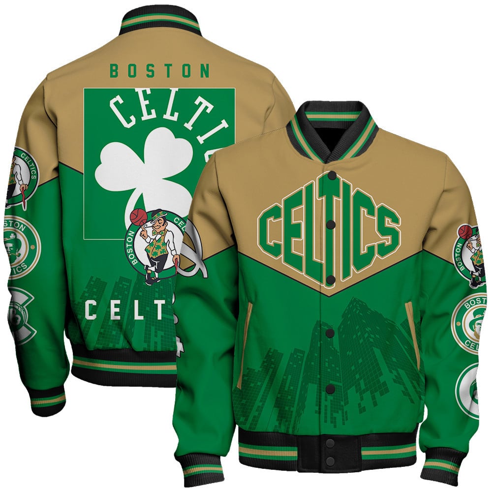 Boston Celtics Happy Saint Patrick’s Day AOP Varsity Jacket STM Ver 03