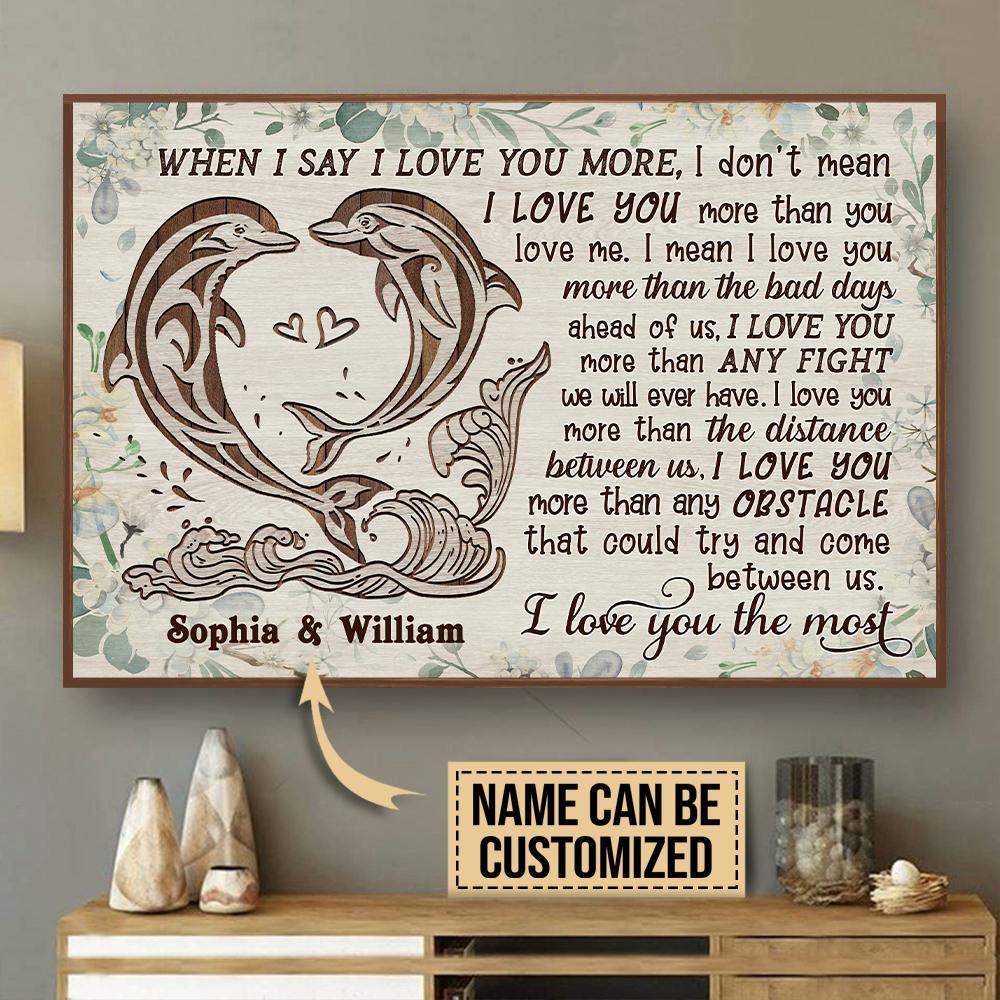 Personalized Dolphin I Love You The …