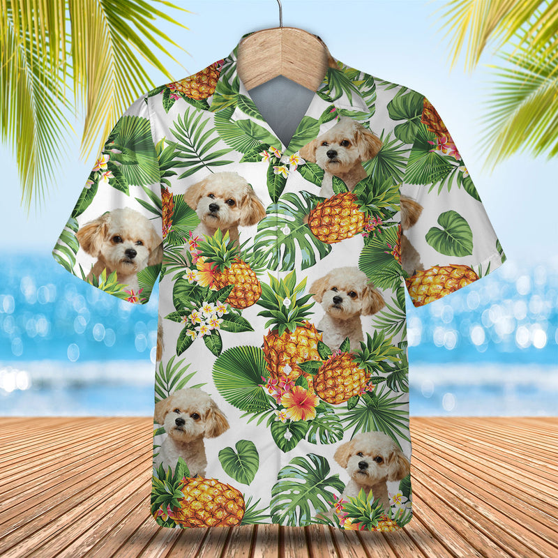 Maltipoo Tropical Pattern Hawaiian Shirt, Dog Lover Hawaiian Shirt, Summer Gift For Men And Women