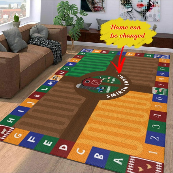 Personalized Farm Name Area Rug