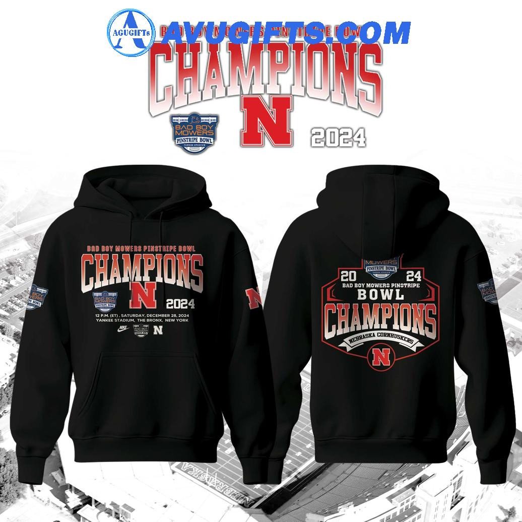 Nebraska Cornhuskers Bowl Champion 2024 For Fans Limited Edition Hoodie – Zip Hoodie 3D Aop Shirt
