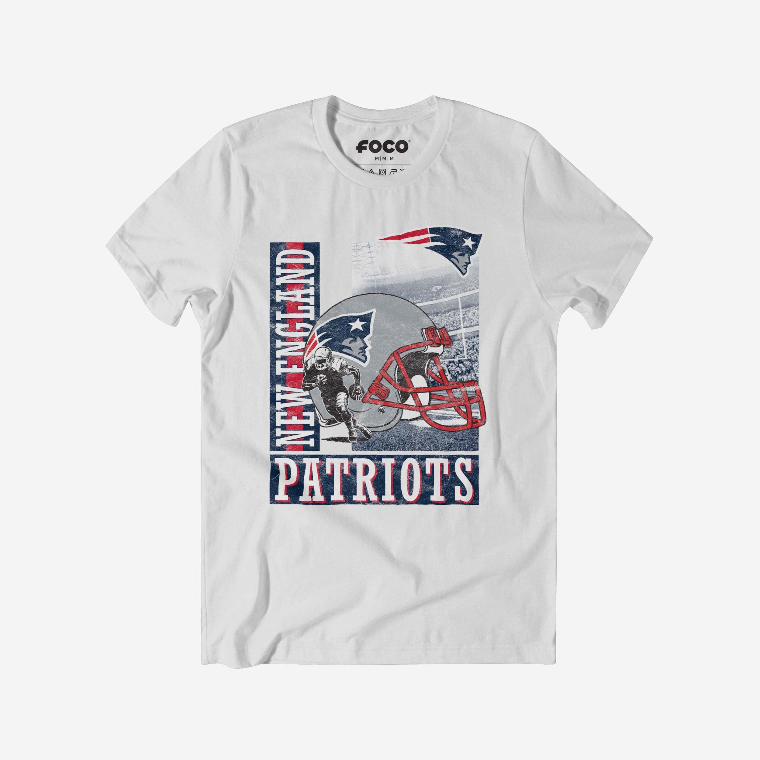 Tshirtcustom - Graphic Tee - New England Patriots Helmet Dash T - Shirt X Store24H