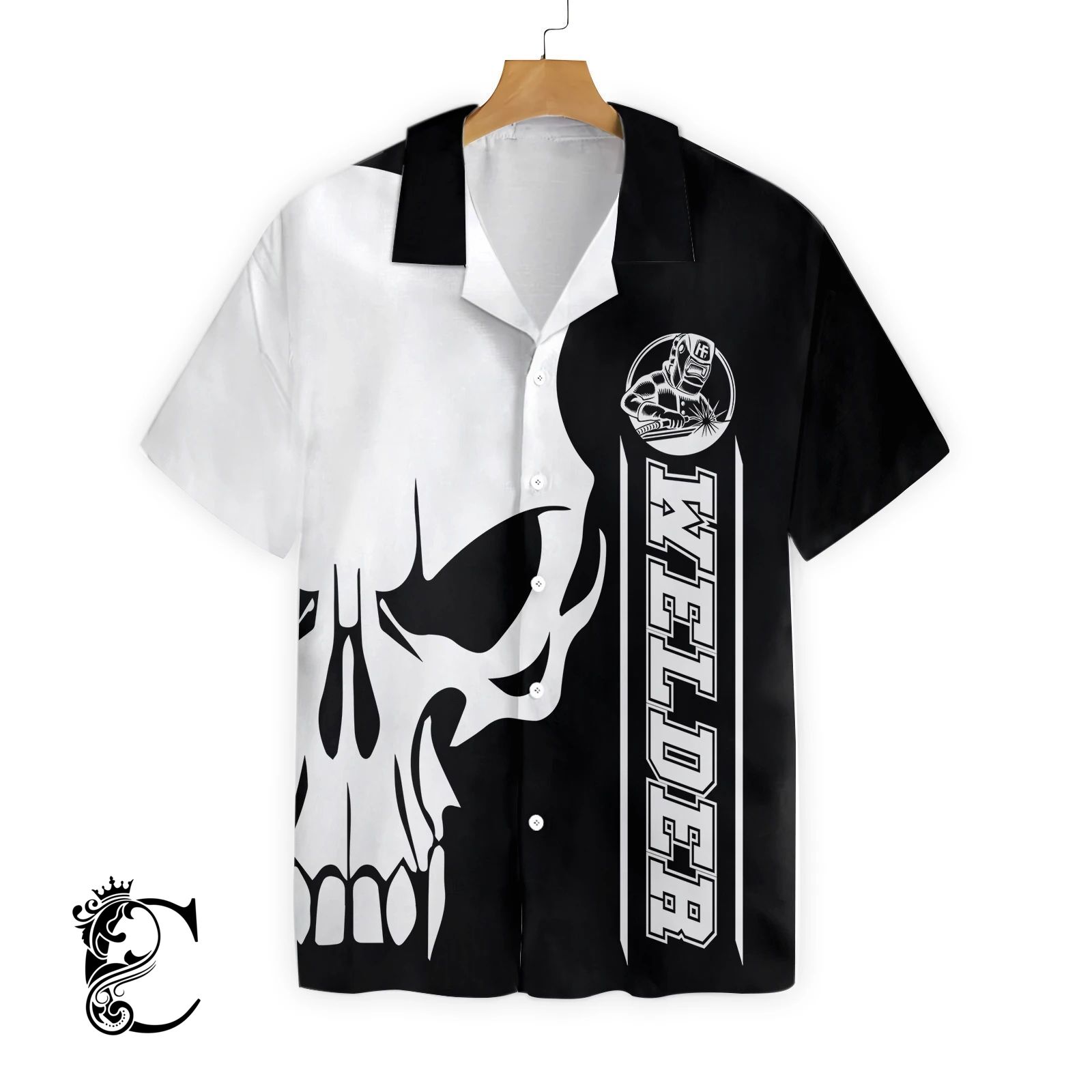The Welder Skull Black White Ez12 17 …