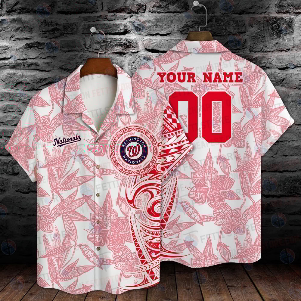Washington Nationals Mlb Summer Pattern Stm Custom Hawaiian Shirt