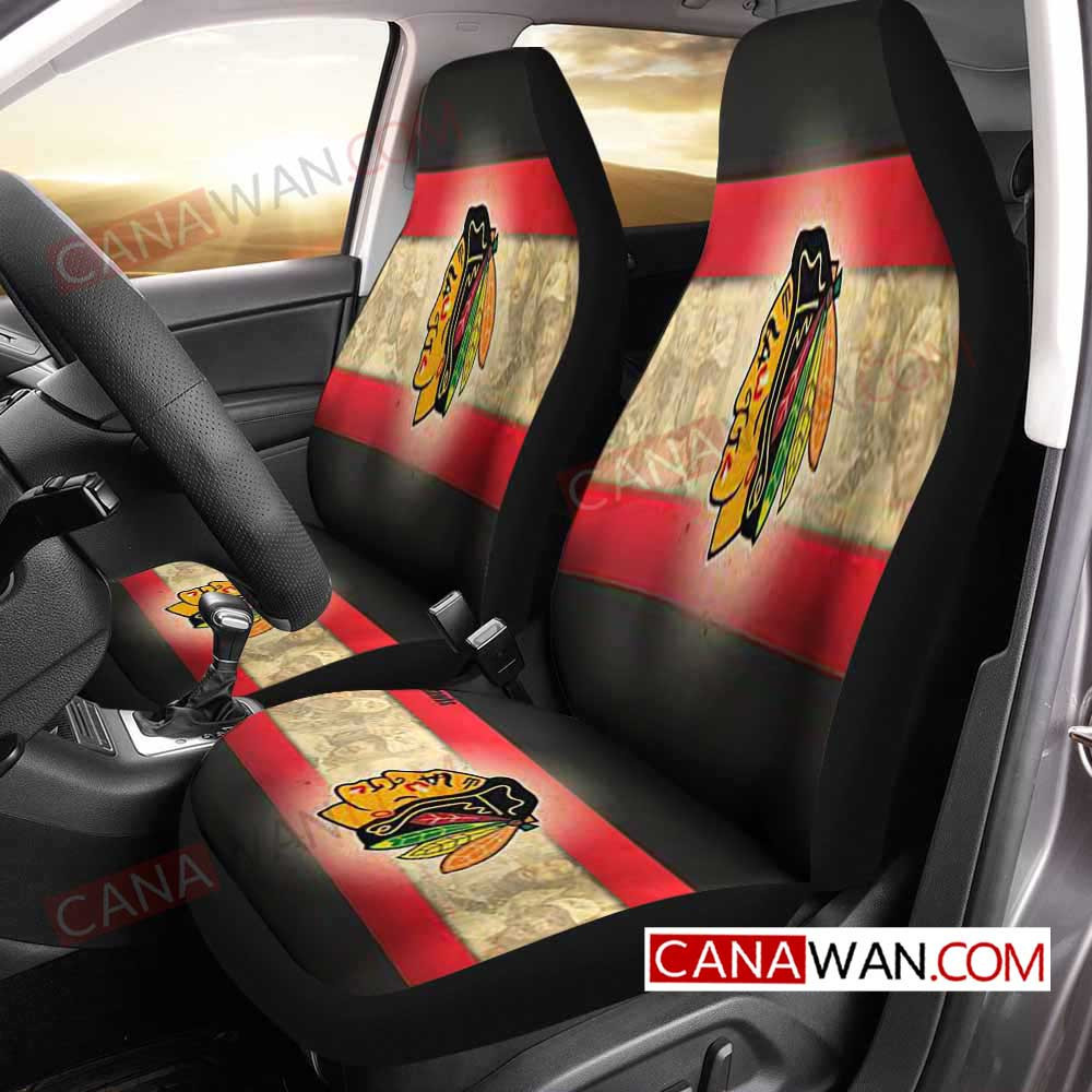 Chicago Blackhawks Car Seat Cover Set CSC9719