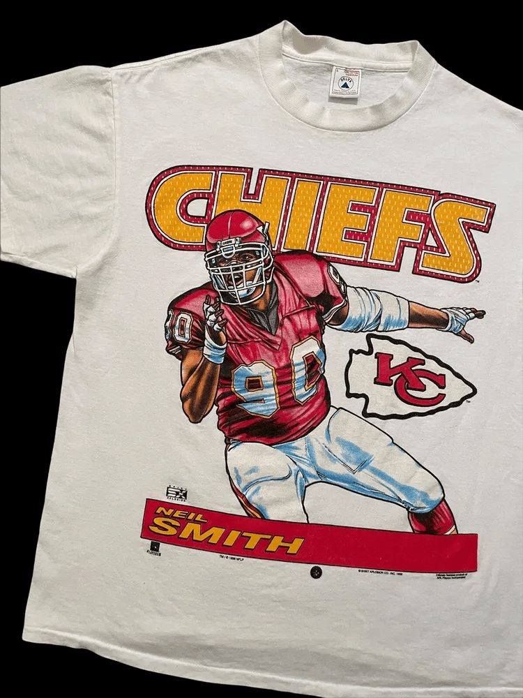 Vintage Neil Smith Kansas City Chiefs 1996 T Shirt