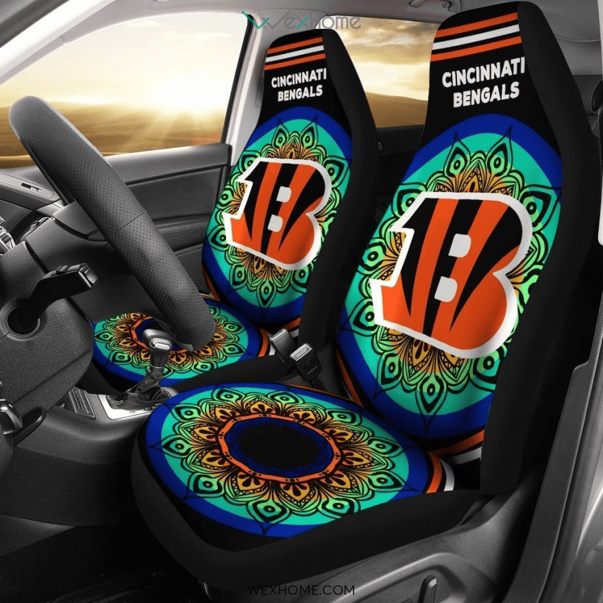 Magical And Vibrant Cincinnati Bengals Car Seat Cover Set CSC2116