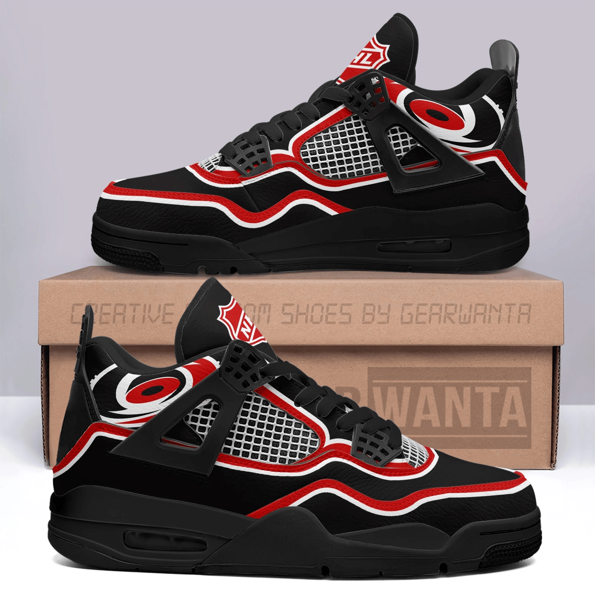 Carolina Hurricanes Air Jordan 4 Sneakers Shoes