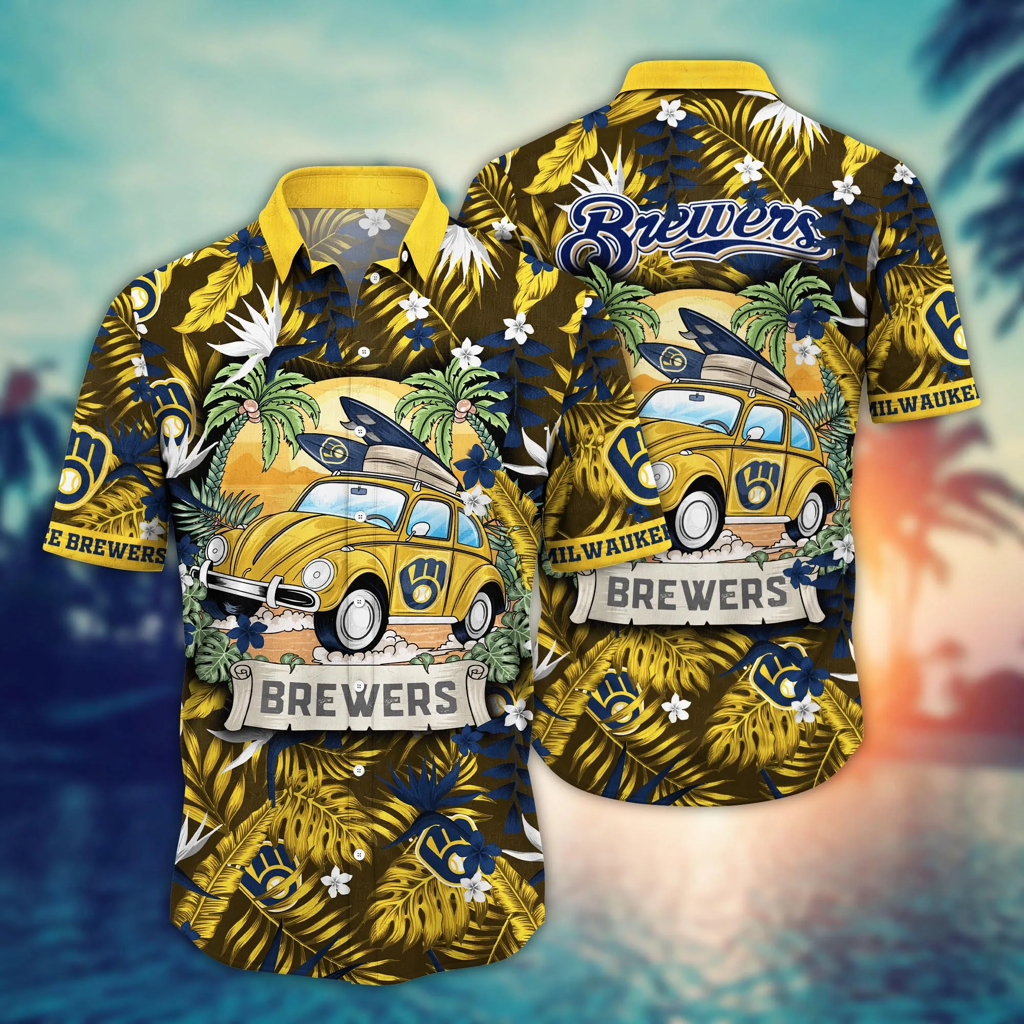 Milwaukee Brewers Mlb Hawaiian Shirt Festivalstime Aloha Shirt