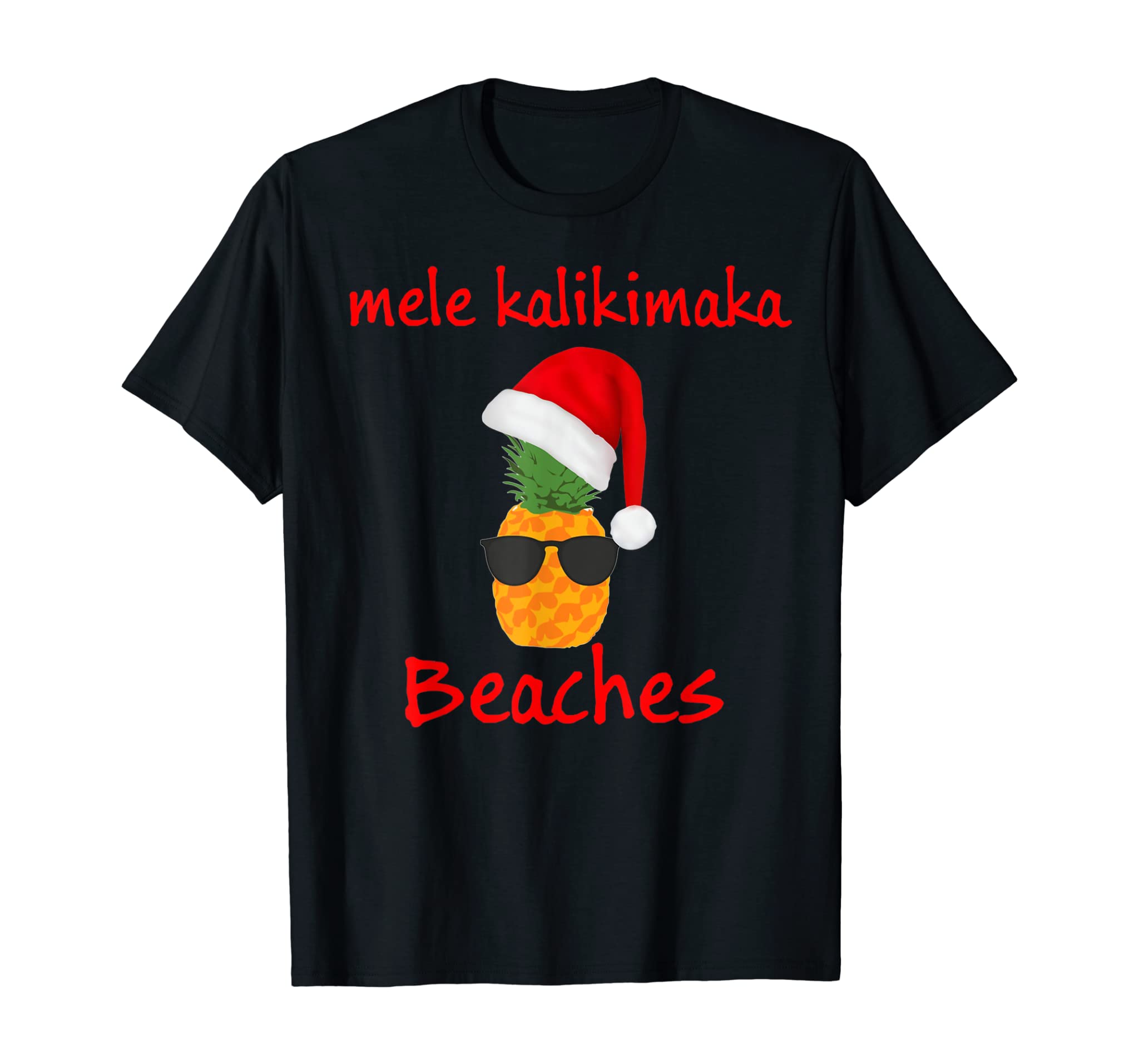 Mele Kalikimaka beaches – Merry Hawaiian christmas tee Gifts T-Shirt