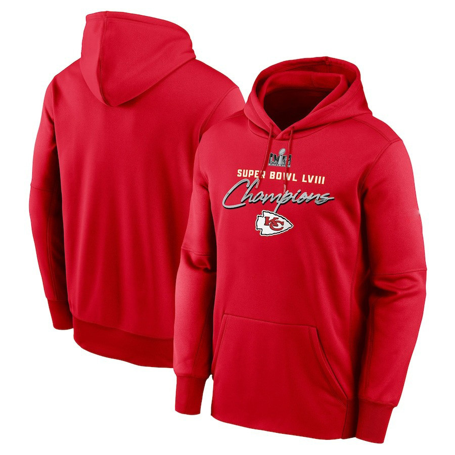 Kansas City Chiefs NFL Super Bowl LVIII Champions Classic Red Print 2D Hoodie