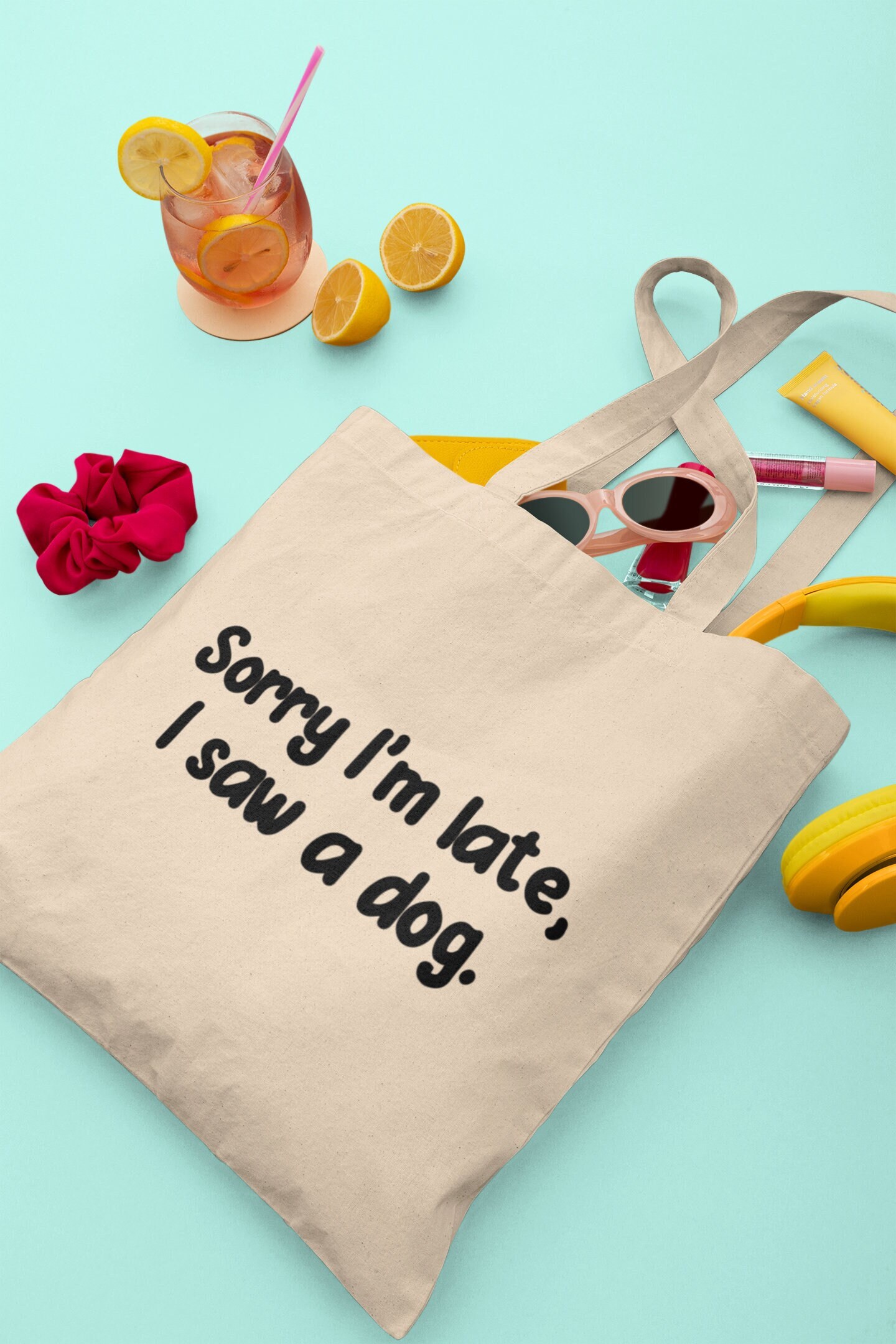 I saw a dog tote bag, Dog lover gifts, Dog lovers gift, gift for friend, gift for her, Bag for life, Dog gift in the uk, Dog Puppies gifts