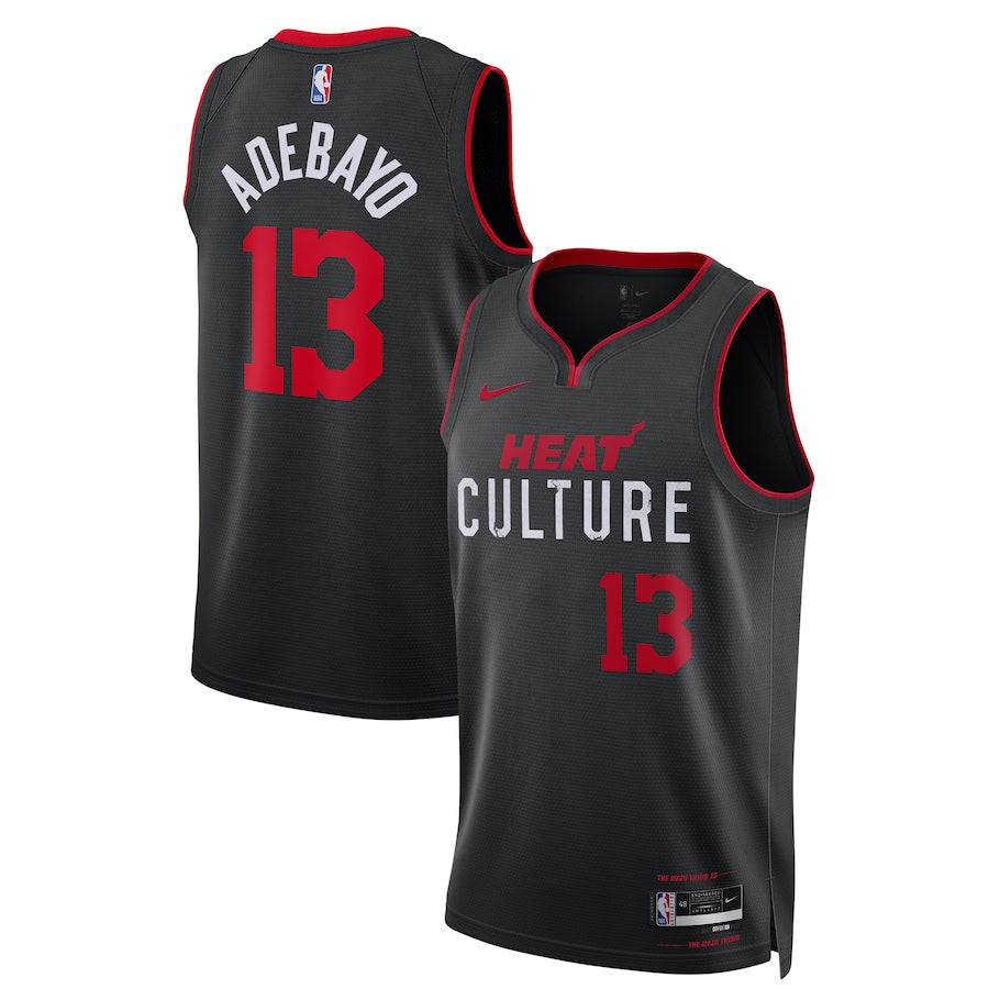 Bam Adebayo Miami Heat Nike Unisex 2023/24 Swingman Jersey – Black – City Edition