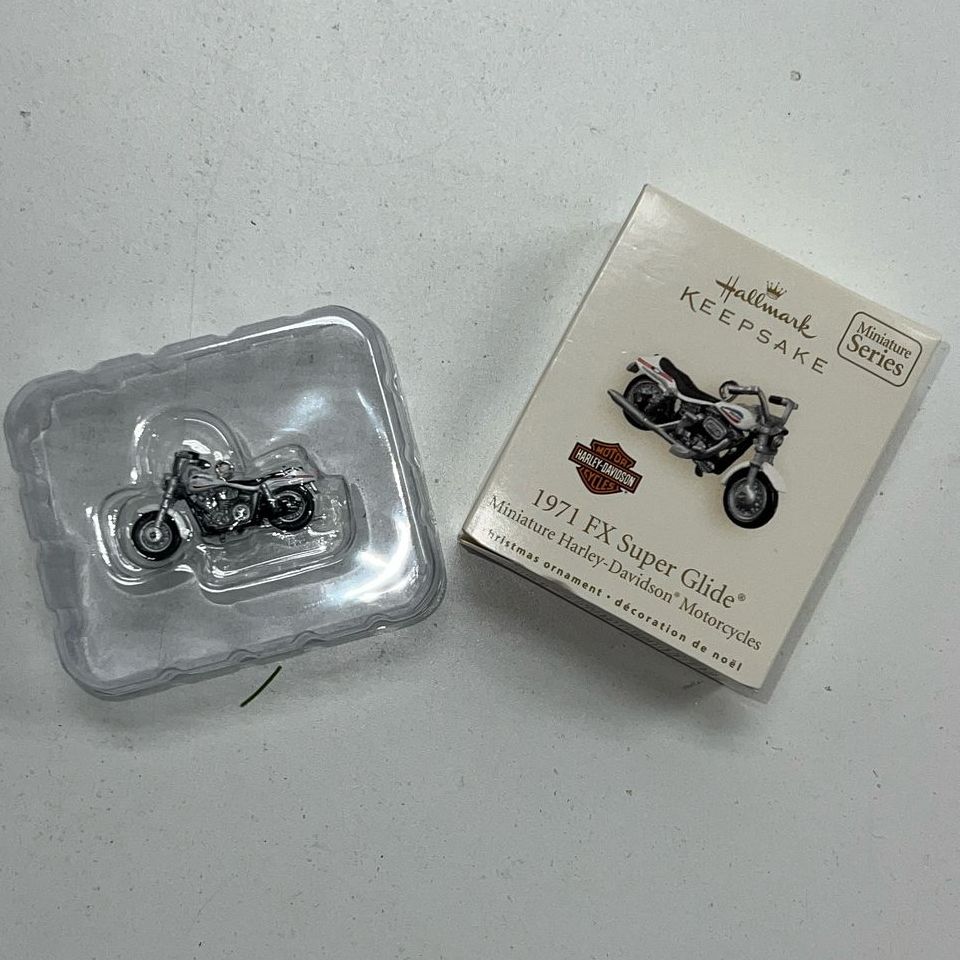 Hallmark Harley Davidson 2007 1971 Fx Super Glide Miniature Ornament Keepsake Safecheckoutnow Trendy Fashion