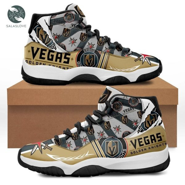 Vegas Golden Knights NHL Air Jordan 11 Shoes Sneakers