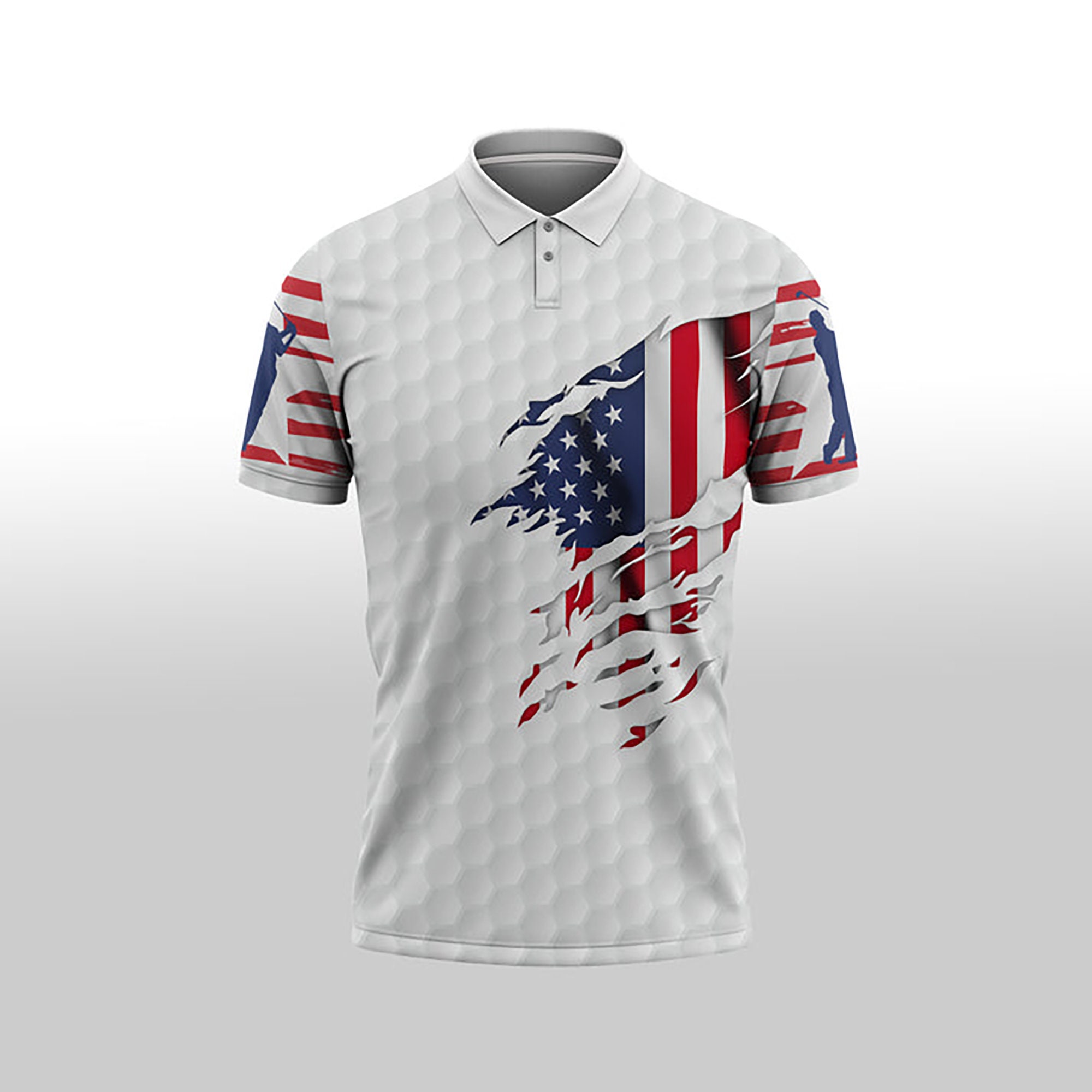 Golf Usa American Flag Golfer Golf Lover Gift 3D All Over Print Polo Shirt Size S-5Xl Teebeepro Design Foryou