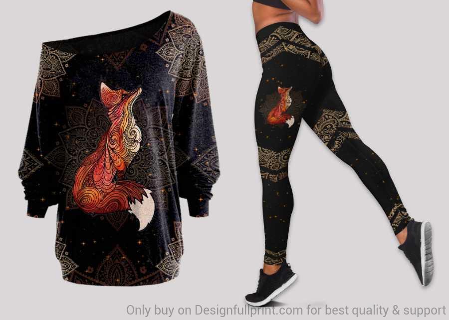 Fox Gift Fox Henna Off Shoulder Long …