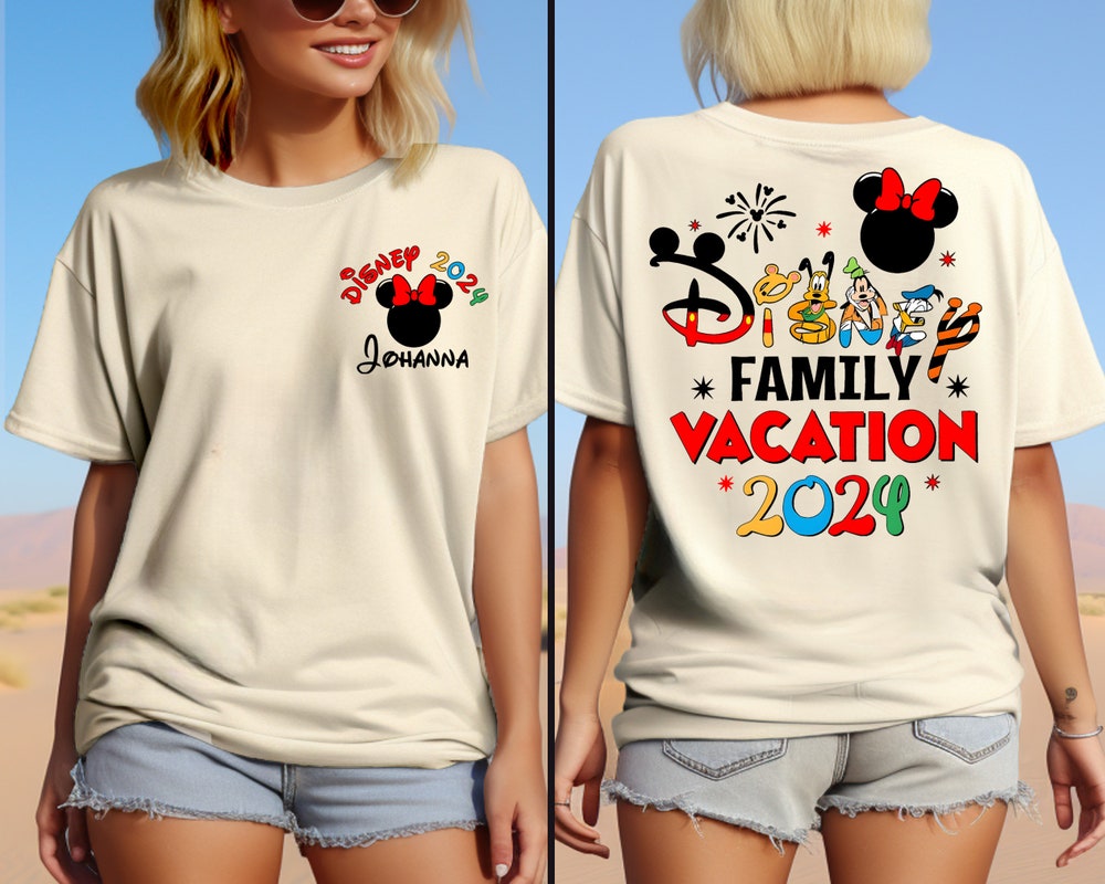 Custom Disney Family Vacation Shirts 2024 - Mickey Castle