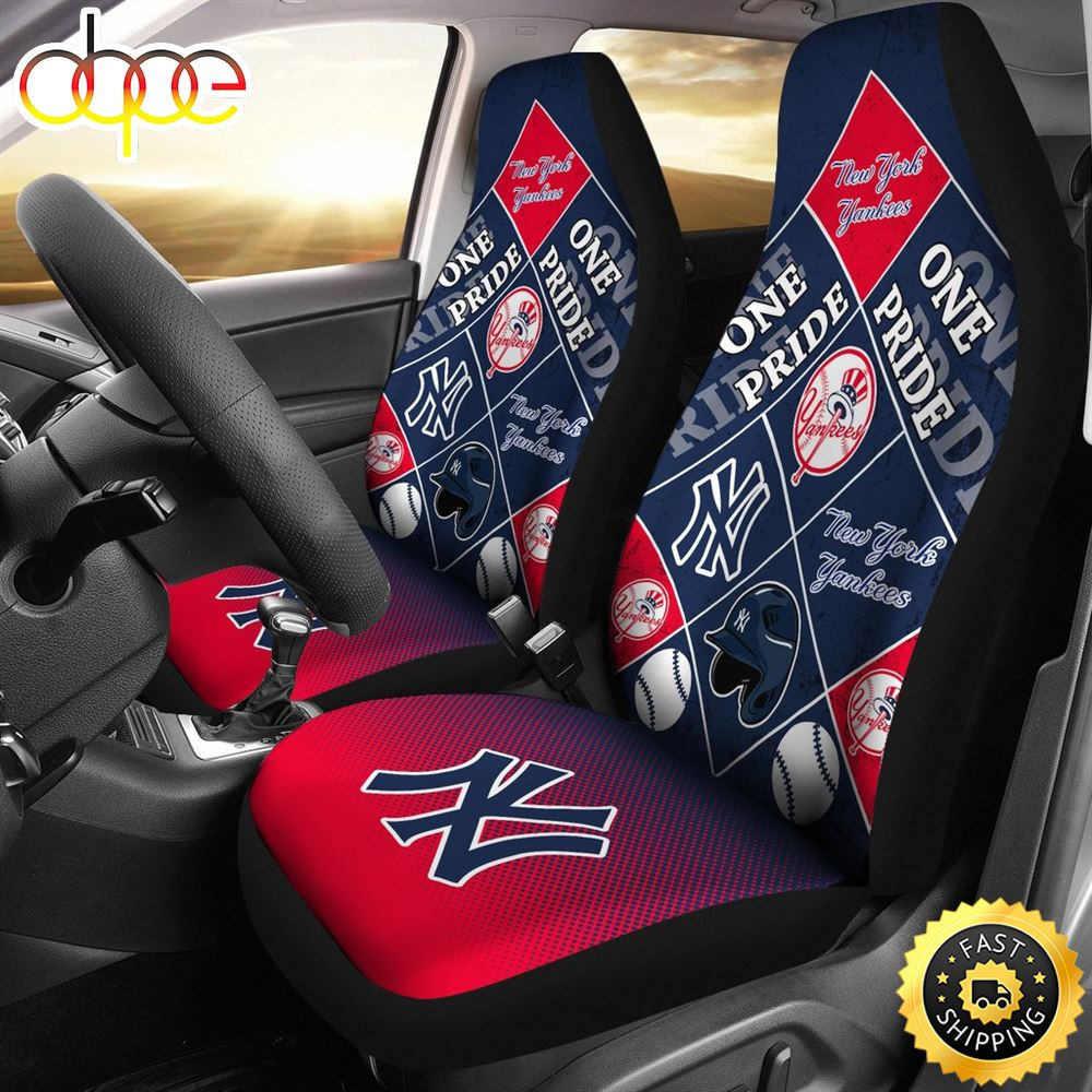 Colorful Pride Flag New York Yankees Car Seat Cover Set CSC3474