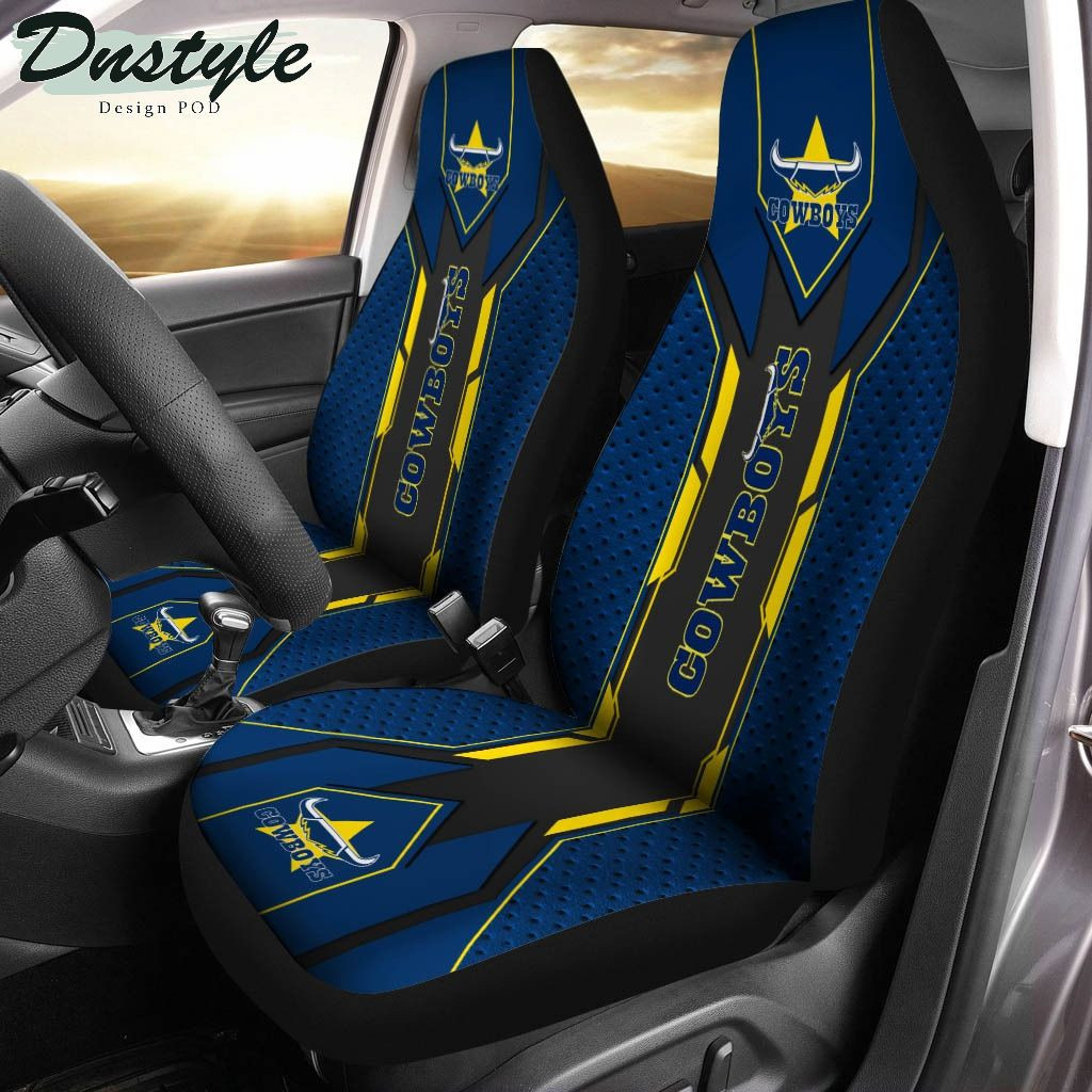 NRL North Queensland Cowboys Blue Limited Car Seat Cover Set CSC3592