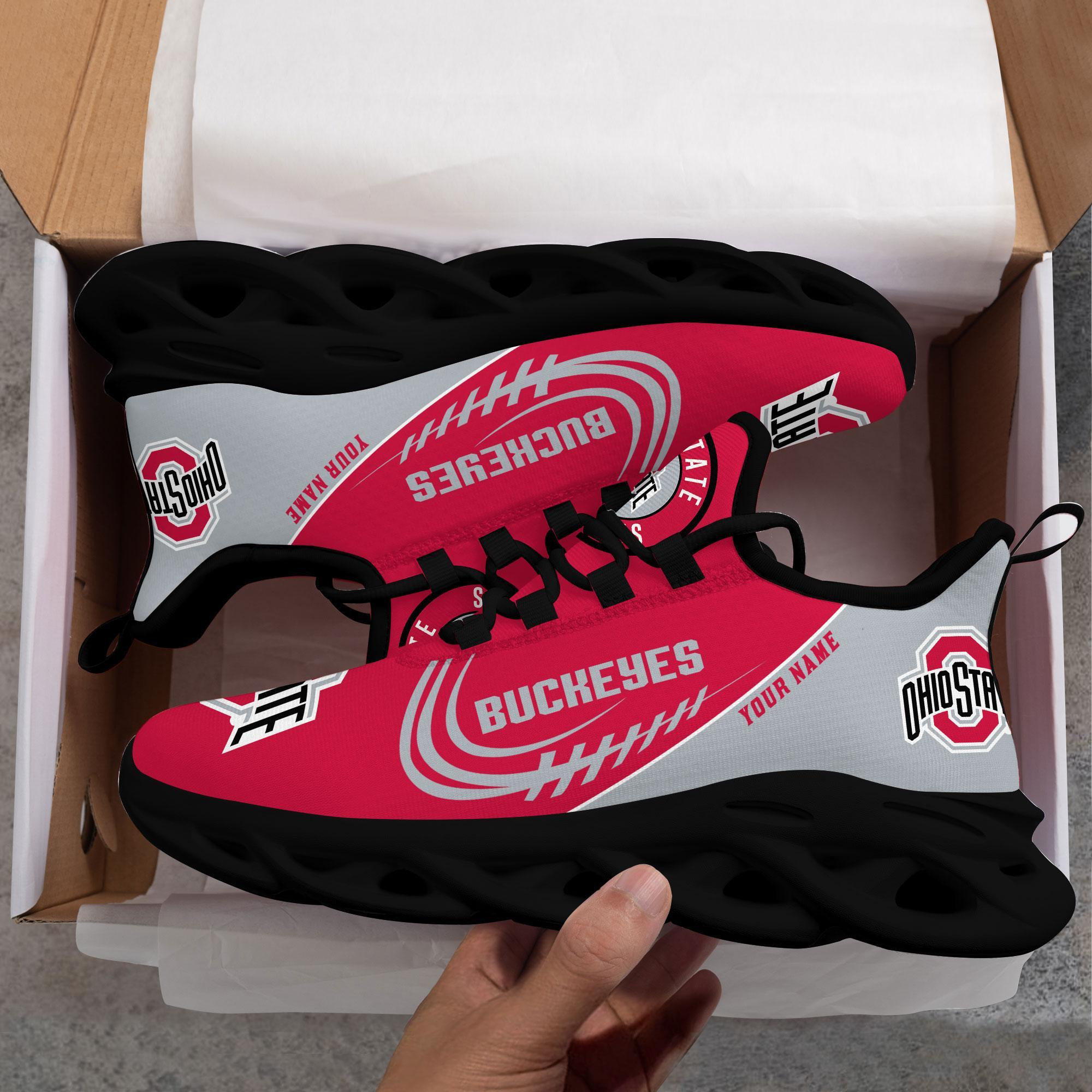 Ohio State Buckeyes Max Soul Shoes Sneakers For Men And Women 1556