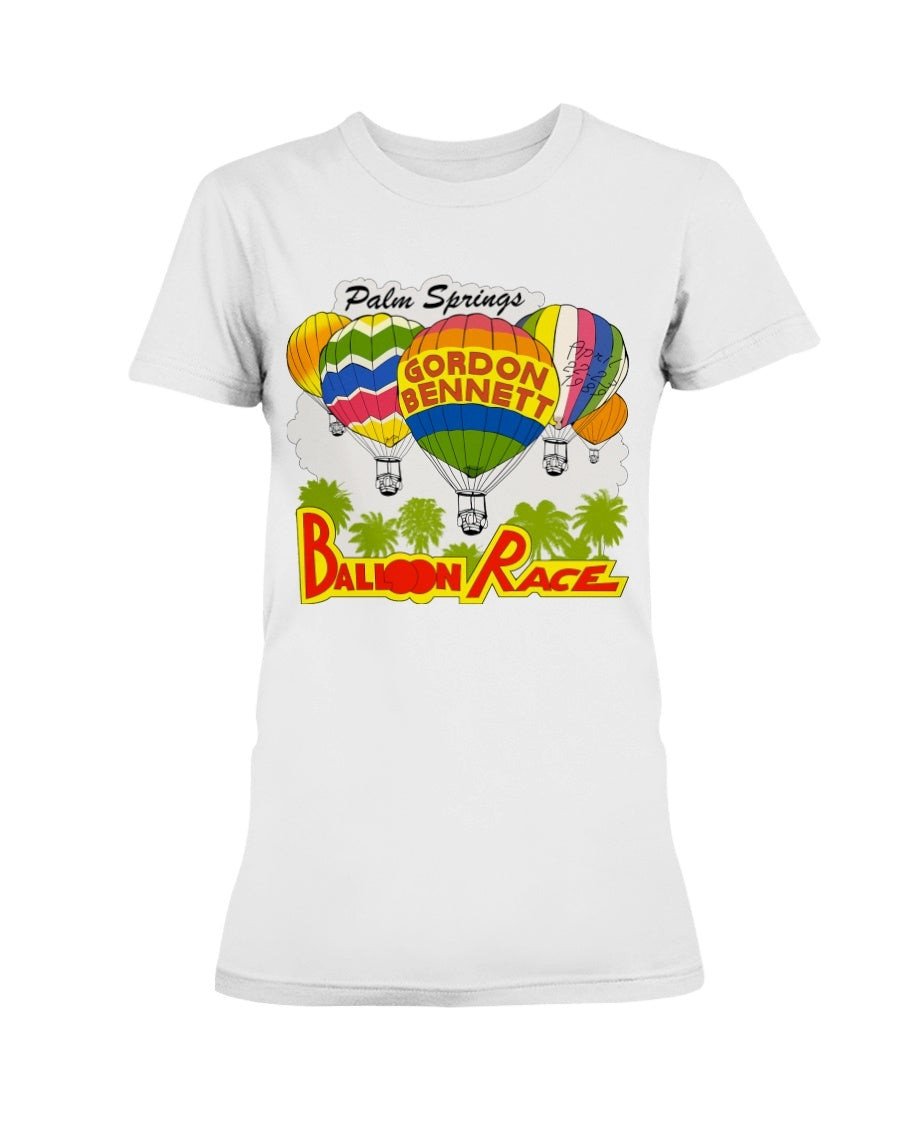 Maillots Vintage Rare 80 Palm Printemps Course De Ballon Gordon Bennet 1989 Ladies T Shirt 210913