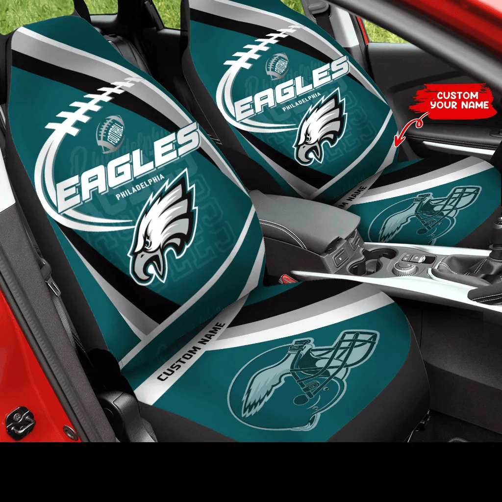 Philadelphia Eagles Personalized Car Seat Cover Set CSC9900