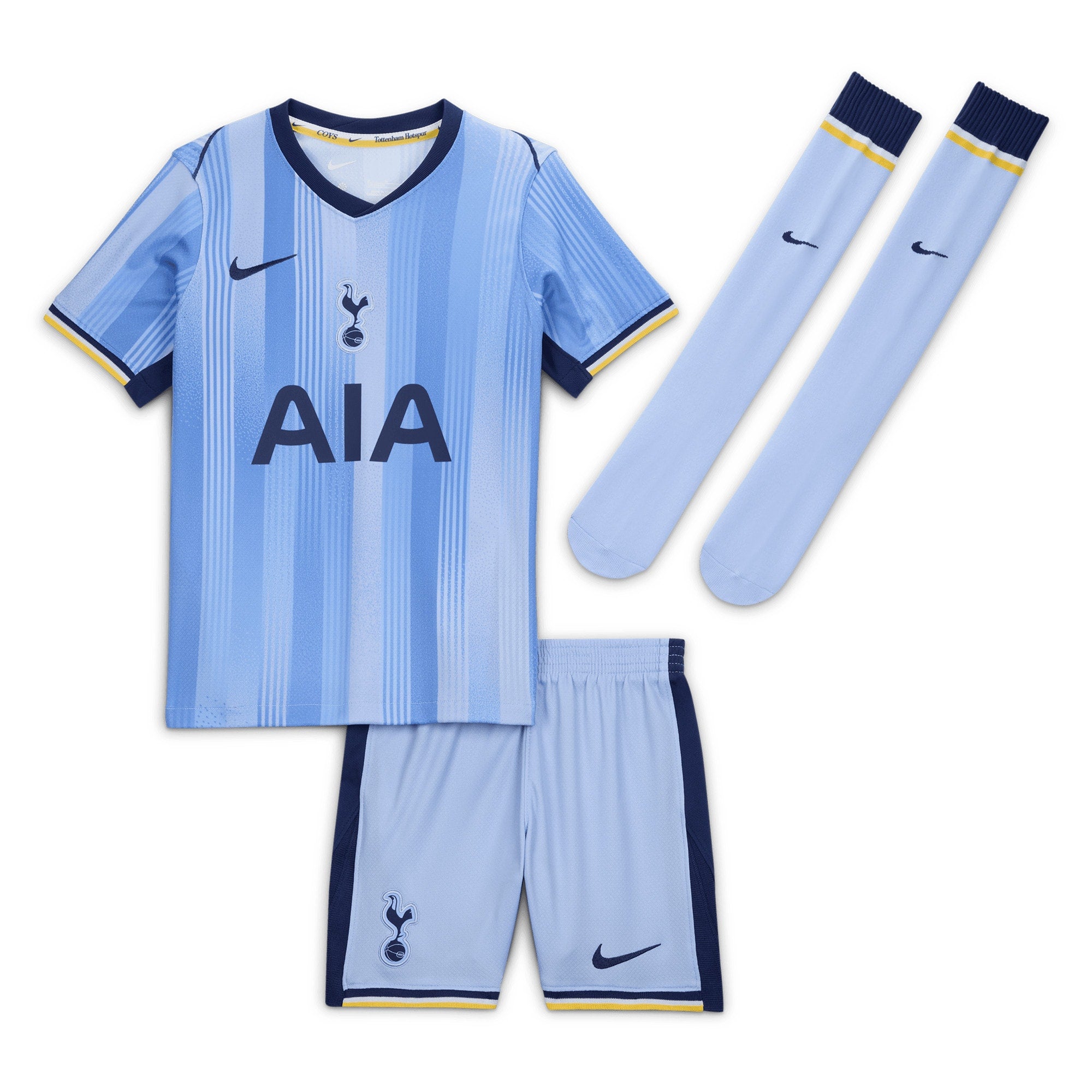 Tottenham Hotspur Nike Away Stadium Mini Kit 2024-25 – Little Kids Custom Jersey