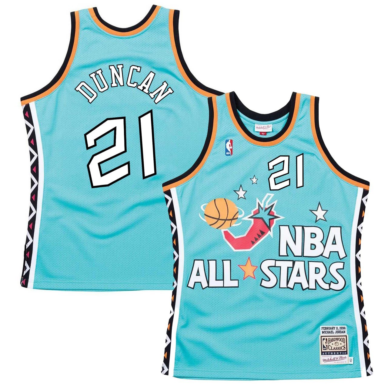 Tim Duncan All Star East 1996 Jersey – All Stitched